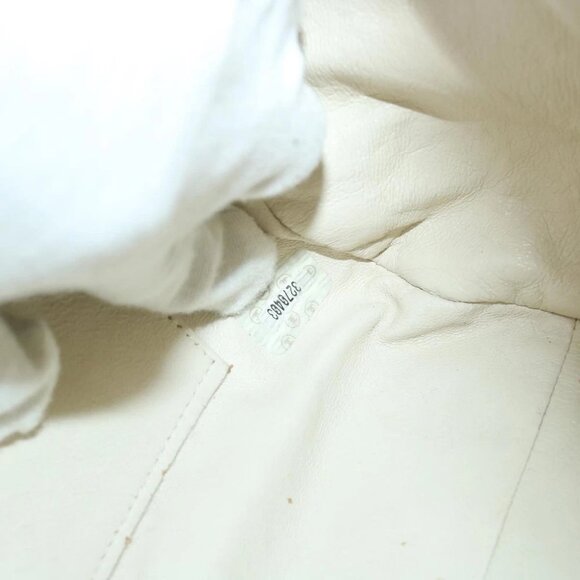 CHANEL Quilted Chain Big Matelasse Shoulder Bag Canvas Light Blue CC Auth 58349A - Picture 13 of 15